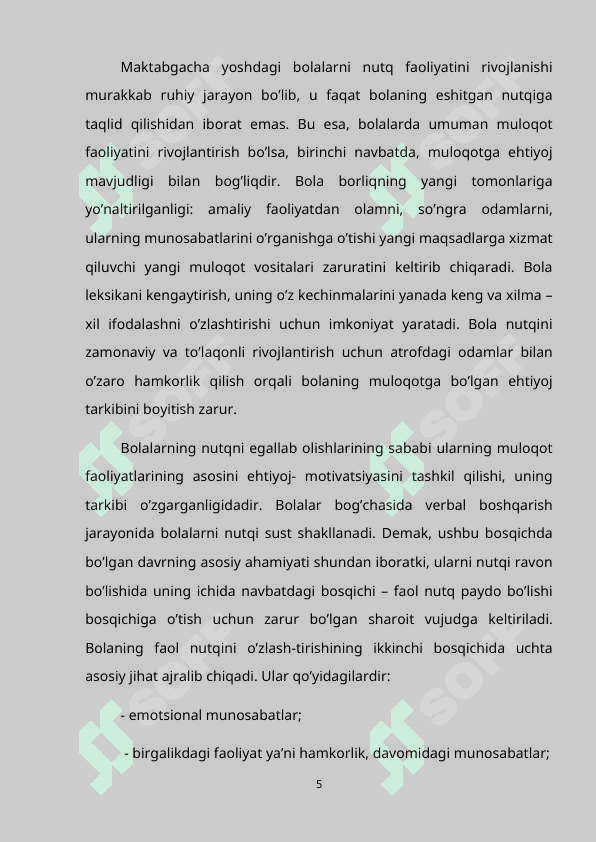 Maktabgacha katta yoshdagi bolalar nutq madaniyatini shakillantirishda oilaning o'rni 5