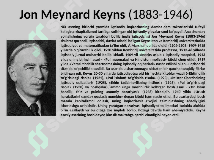 J.M.Keyns ta'limoti va keynschilik 2
