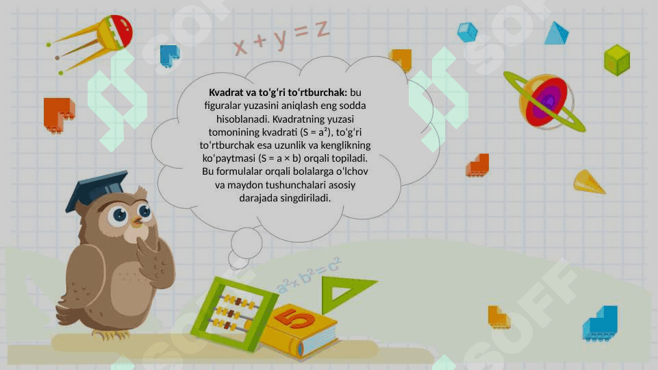 FIGURALAR YUZI. FIGURALAR YUZINI OʻLCHASH USULLARI 6