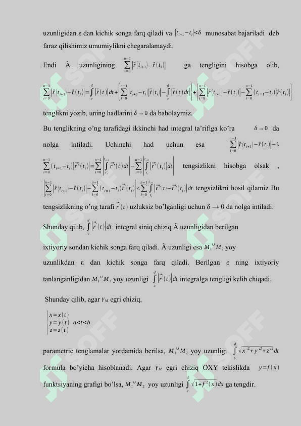 Egri chiziqning parametrik tenglamalari 8