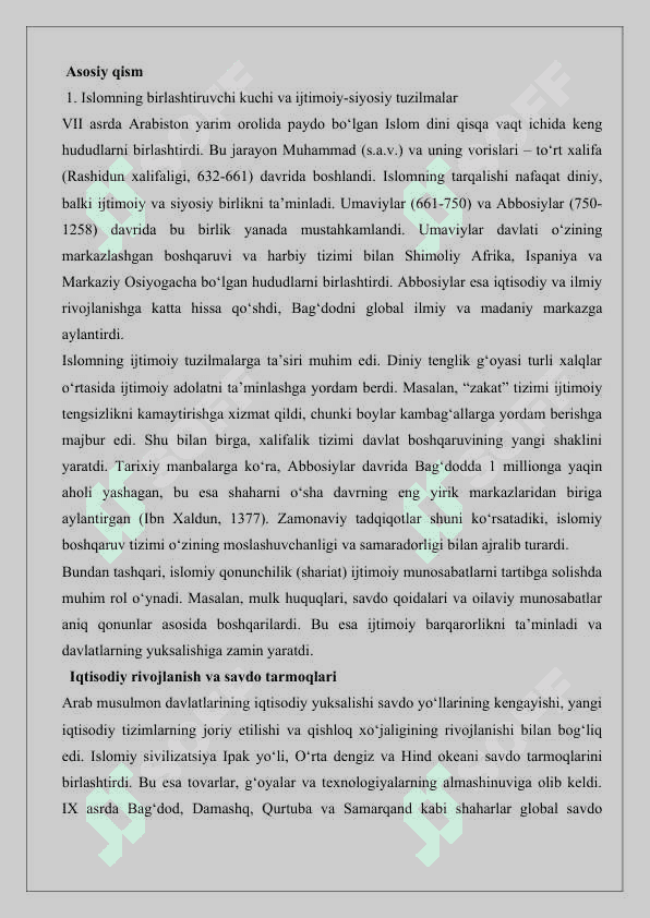 Arab musulmon davlatlarining yuksalishi maqola 25 3