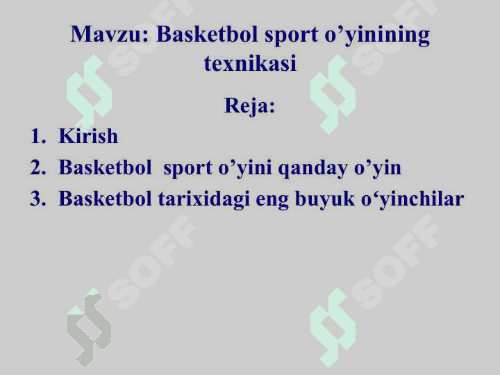 Jismoniy madaniyat va sport fanidan 2