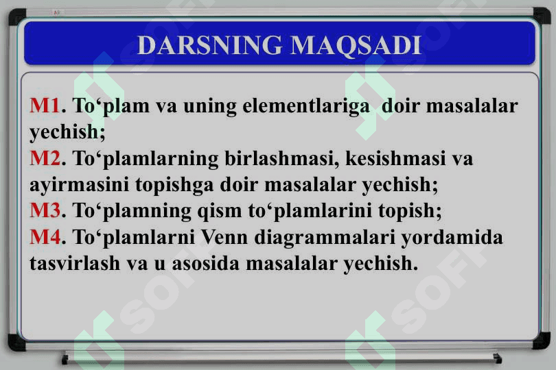 To‘plamlar va mantiqqa doir masalalar 3