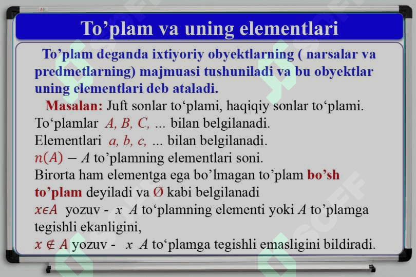 To‘plamlar va mantiqqa doir masalalar 4