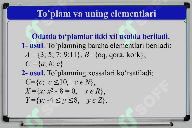 To‘plamlar va mantiqqa doir masalalar 5