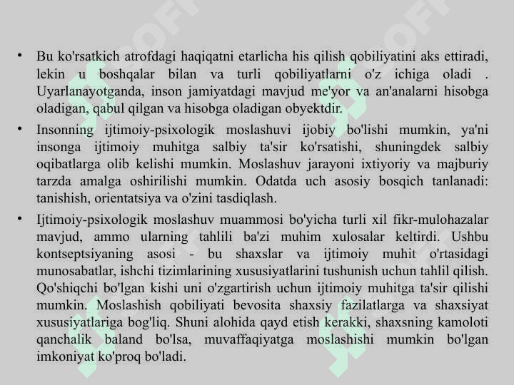 MUTAXASSISLIKKA KIRISH FANIDAN TAYYORLANGAN DASTURI 6