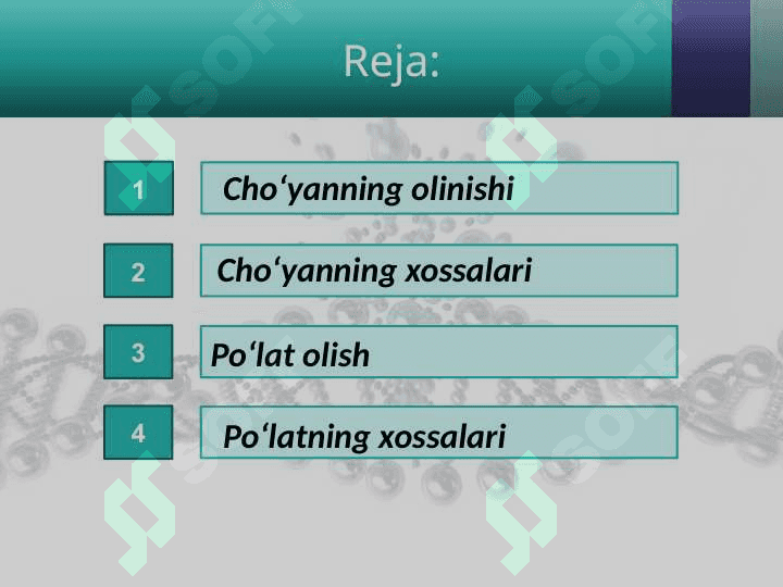 O‘zbekistonda metallurgiya. Cho‘yan va po‘lat ishlab chiqarish 2