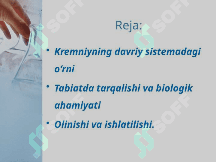 Kremniy. Kremniyning davriy sistemadagi o‘rni va atom tuzilishi 2