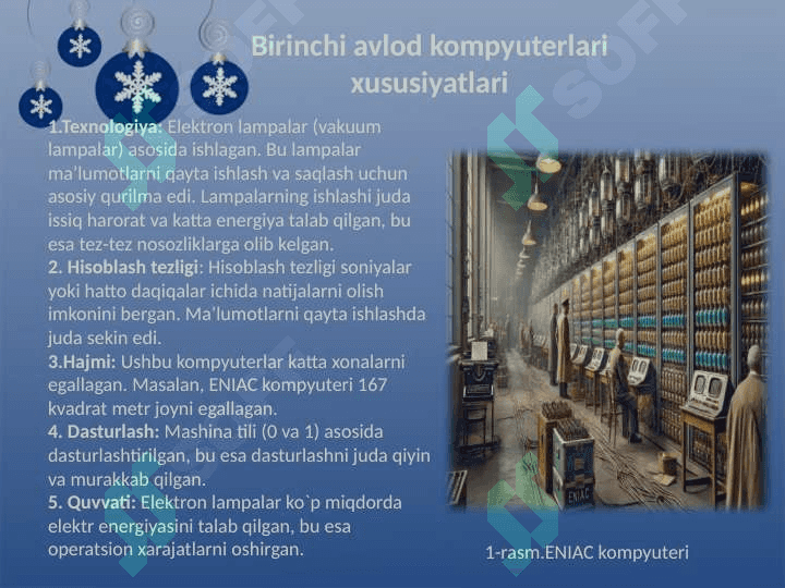 Shaxsiy kompyuterlarning rivojlanish tarixi va istiqbolli yõnalishlari 6
