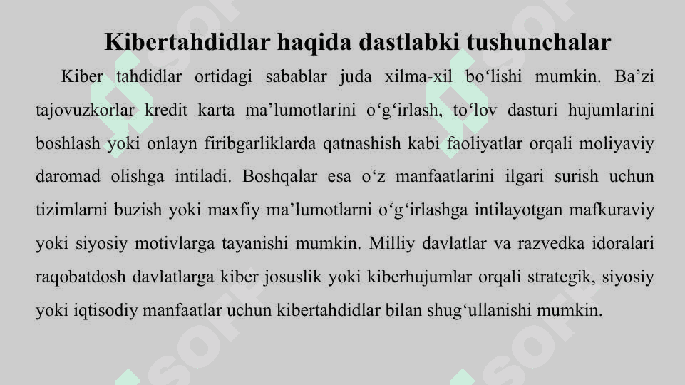 AXBOROT XAVFSIZLIGIGA TAHDIDLAR 3