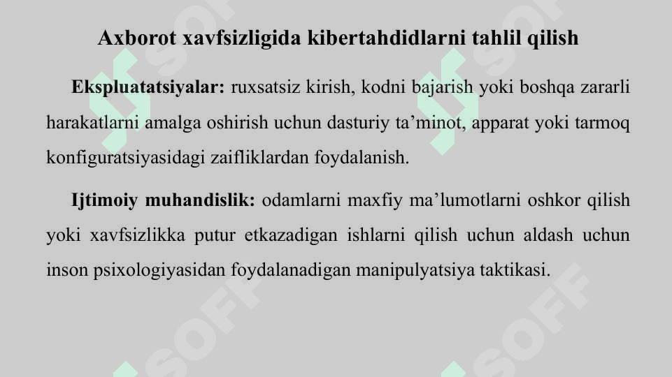 AXBOROT XAVFSIZLIGIGA TAHDIDLAR 5