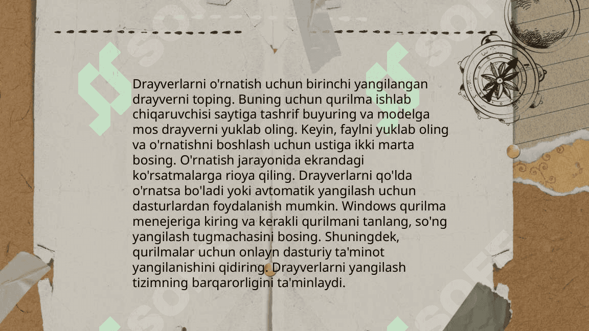 Drayverlar va utilita dasturlari 4