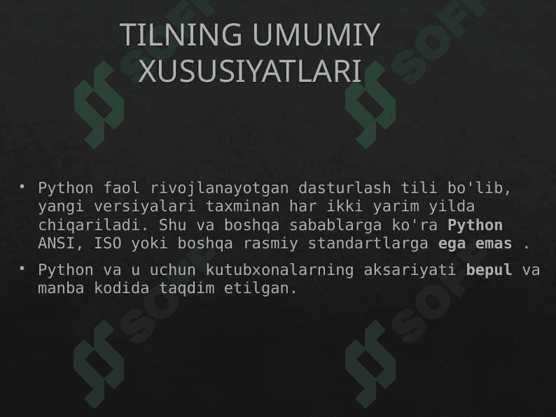 PYTHON DASTURLASH TILI 4