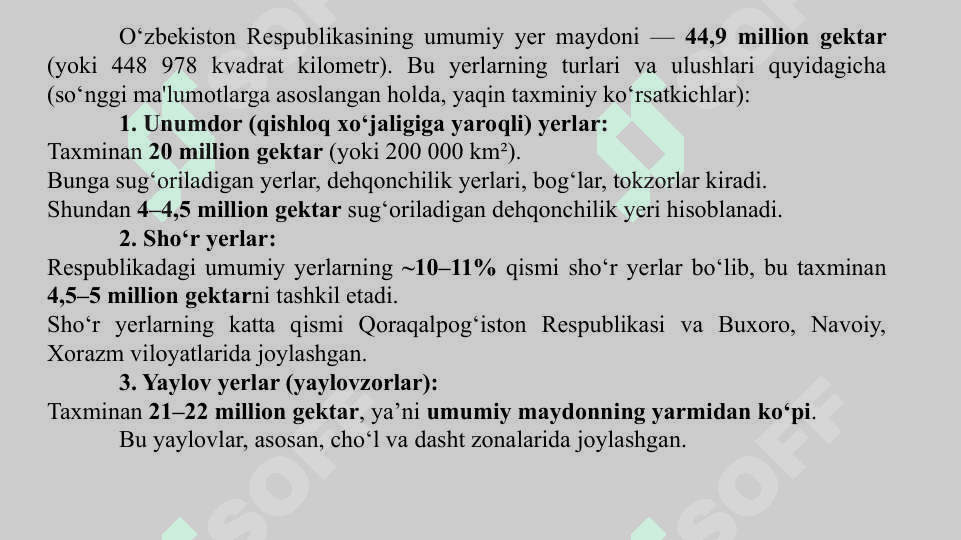 SHO'RXOK VA  CHO'L  HUDUDLARIDA  EKILADIGAN O'SIMLIK URUG'LARINING UNUVCHANLIGINI OSHIRISH 2