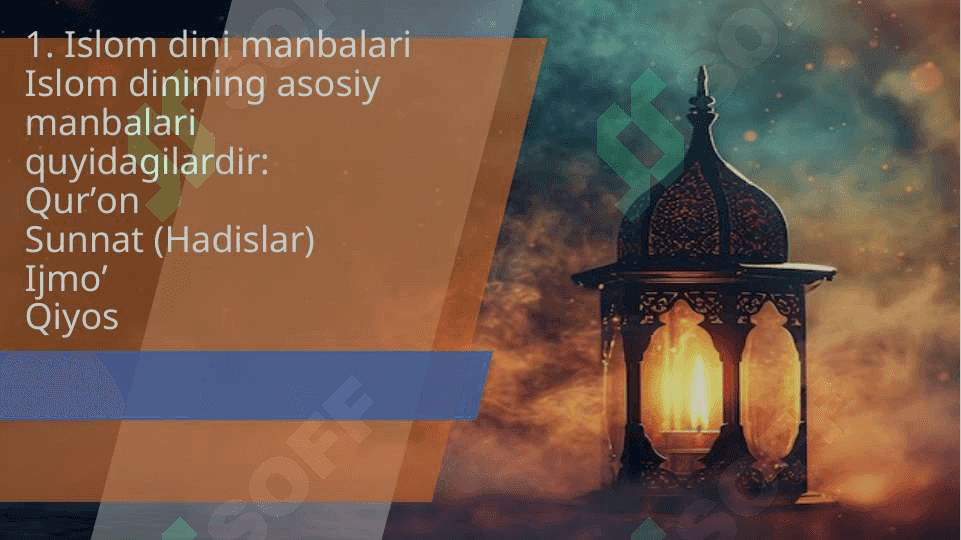 Mavzu:Islom dini manbalari, aqidaviy maktablari va hozirgi davrdagi ahamiyati 3