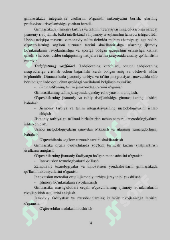 GIMNASTIKADA JISMONIY TARBIYA VA TA'LIM INTEGRATSIYASI 4