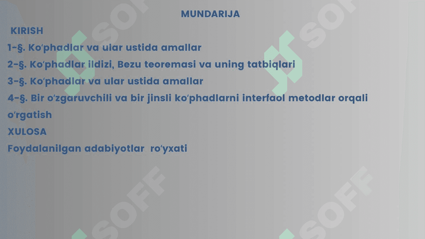Kurs ishi slayd 3
