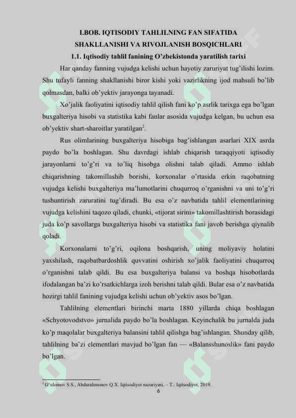 MILLIY IQTISODIYOTNING NAZARIY ASOSLARI, IQTISODIYOTNI MILLIY MODELI ASOSLARI 6