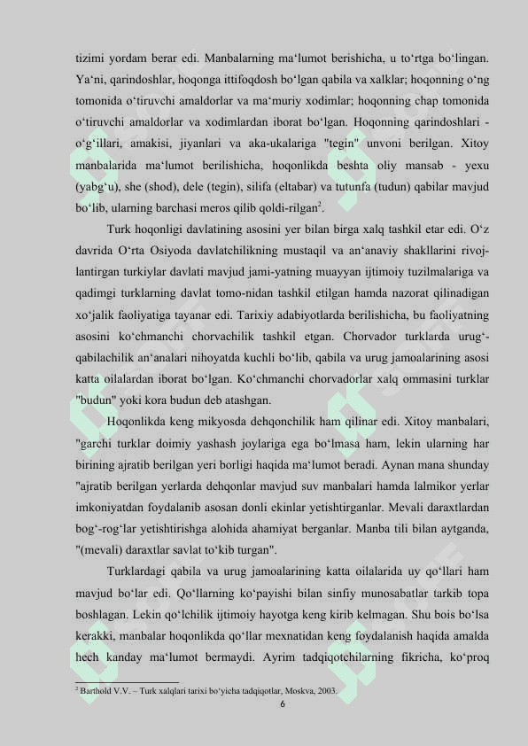 7. TURK XOQONLIGI DAVRIDA MAMLAKAT BOSHQARUVI 5