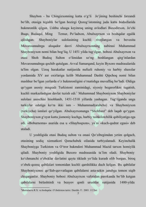 14. BUXORO XONLIGI SHAYBONIYLAR DAVRI BOSHQARUV TIZIMI 6