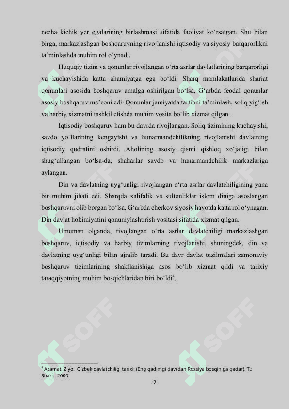 23. RIVOJLANGAN O‘RTA ASRLAR DAVLATCHILIGI VA BOSHQARUVI 8