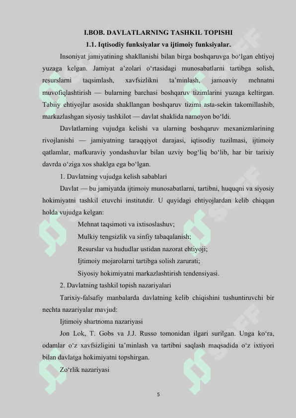 29. BOSHQARUV ASOSLARINING SHAKLLANISHI VA DAVLATLARNING TASHKIL TOPISHI. 2-taxrir 4