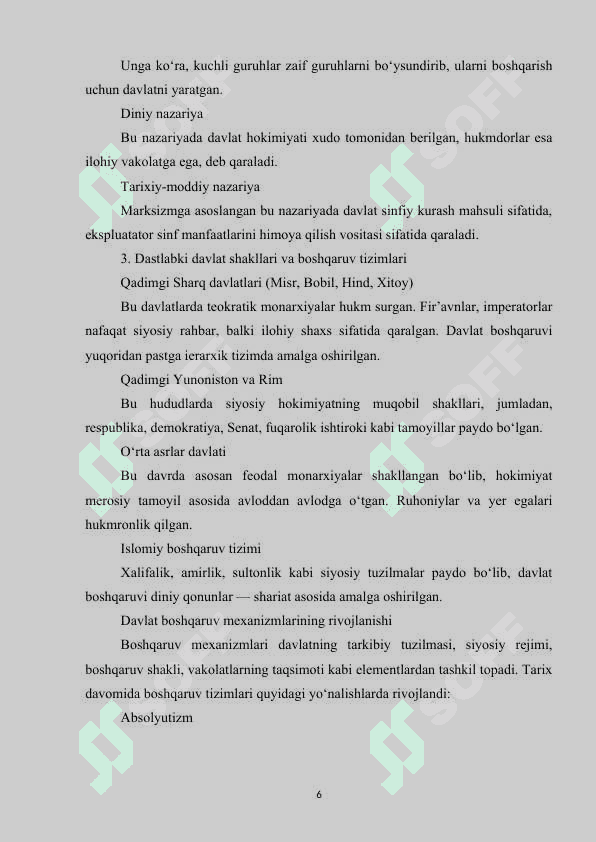 29. BOSHQARUV ASOSLARINING SHAKLLANISHI VA DAVLATLARNING TASHKIL TOPISHI. 2-taxrir 5