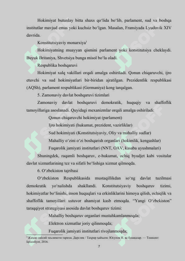 29. BOSHQARUV ASOSLARINING SHAKLLANISHI VA DAVLATLARNING TASHKIL TOPISHI. 2-taxrir 6