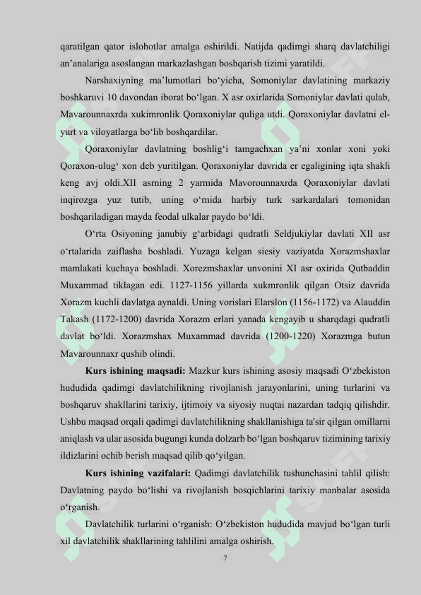 30. QADIMGI DAVLATCHILIKNING TURLARI VA BOSHQARUV SHAKLI 6