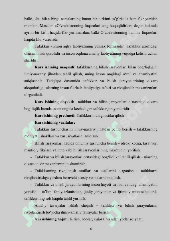 TAFAKKURNI BILISH FAOLIYATI SIFATIDA O'RGANISH 5
