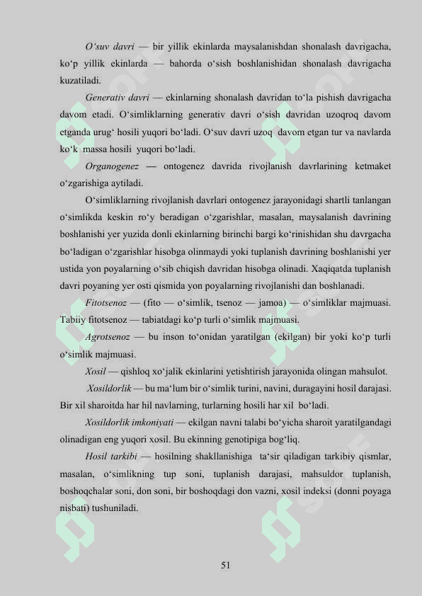 O‘SIMLIKLARNING O‘SISHI VA RIVOJLANISHI 8
