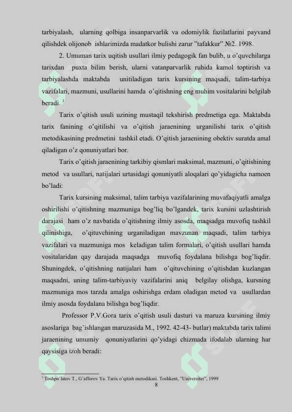MAKTAB TARIX DARSLARINING TURLARI VA TUZILISHI 7