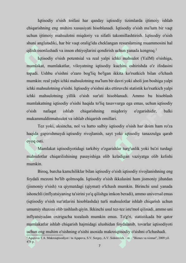 IQTISODIY SIYOSAT VA BARQAROR RIVOJLANISH. EKOLOGIK OʻZGARISHLAR VA IQTISODIY MADEL 6