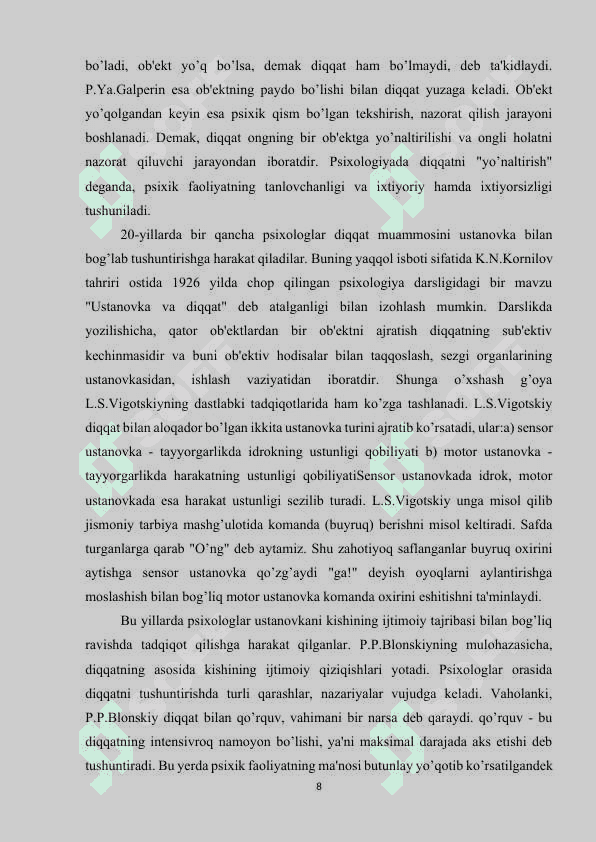 DIQQATNI DIAGNOSTIKA QILISH METODLARI 8
