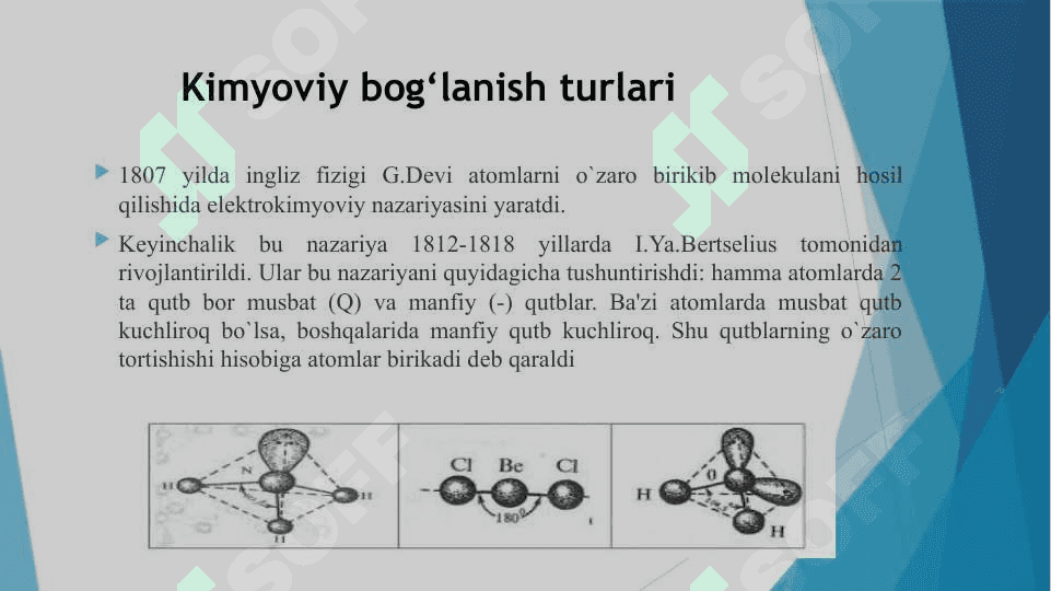 Kimyoviy bog‘lanish turlari. Molekulyar orbitallar usuli 3