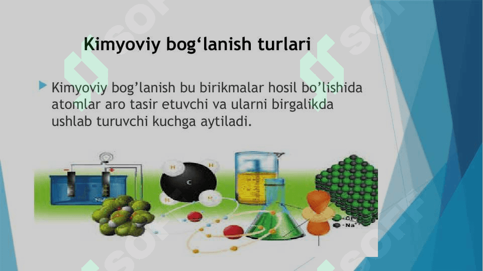Kimyoviy bog‘lanish turlari. Molekulyar orbitallar usuli 4