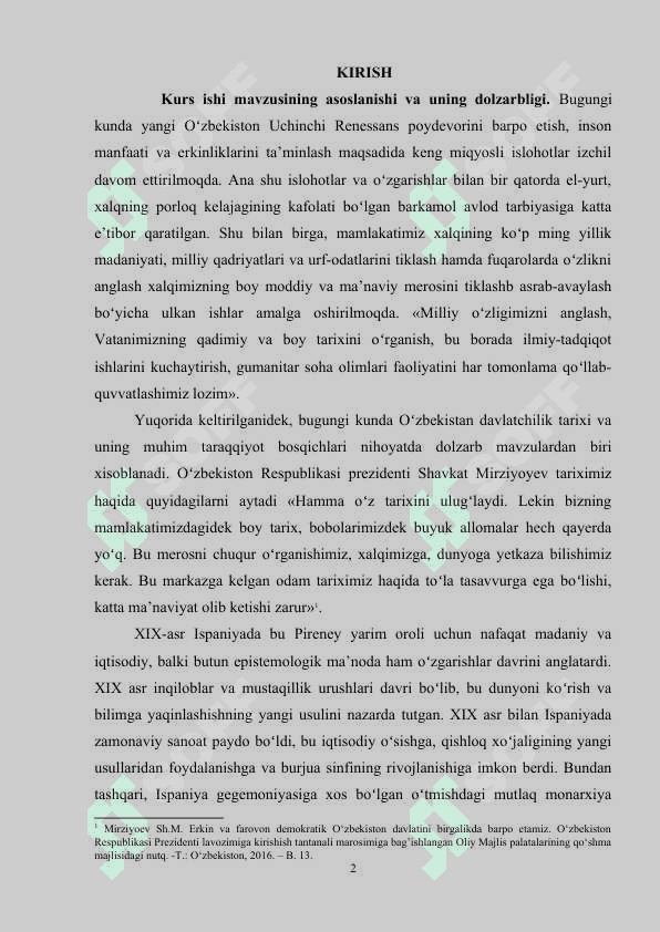 XIX asr ispan inqiloblari kurs ish i 2