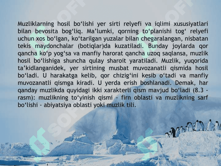 Muzliklarning gidrologik ahamiyati 3