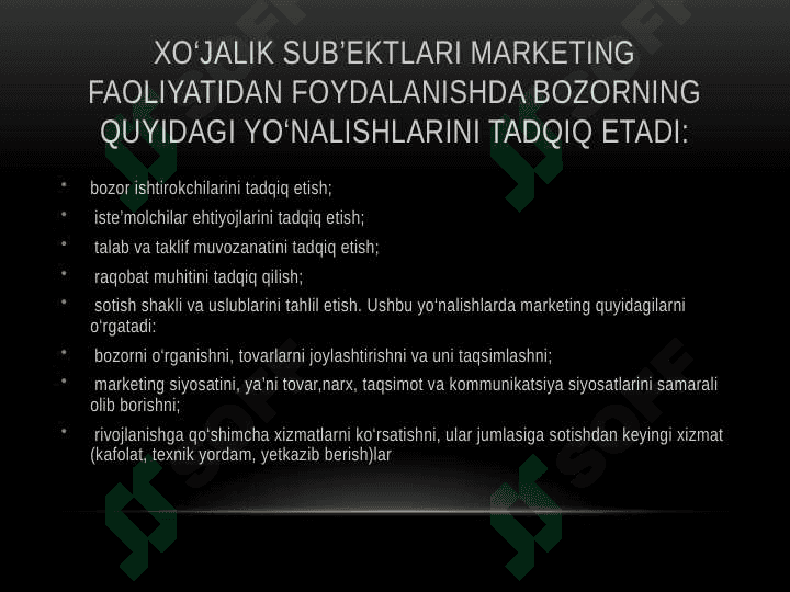 Qurilishda marketingni boshqarish xususiyatlari va Bozor imkoniyatlarini tahlil 3