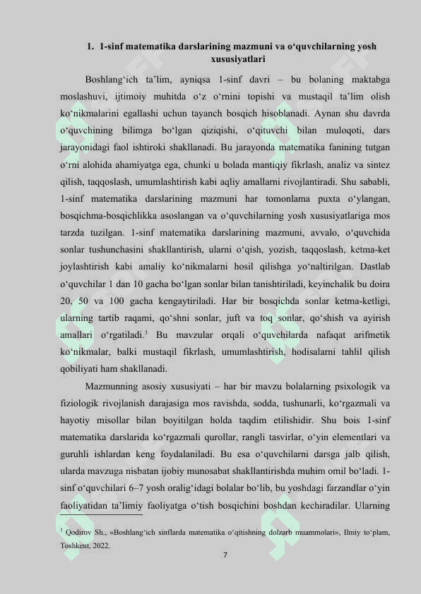1-sinf o‘quvchilariga sonlar ketma ketligini o‘rgatish 7
