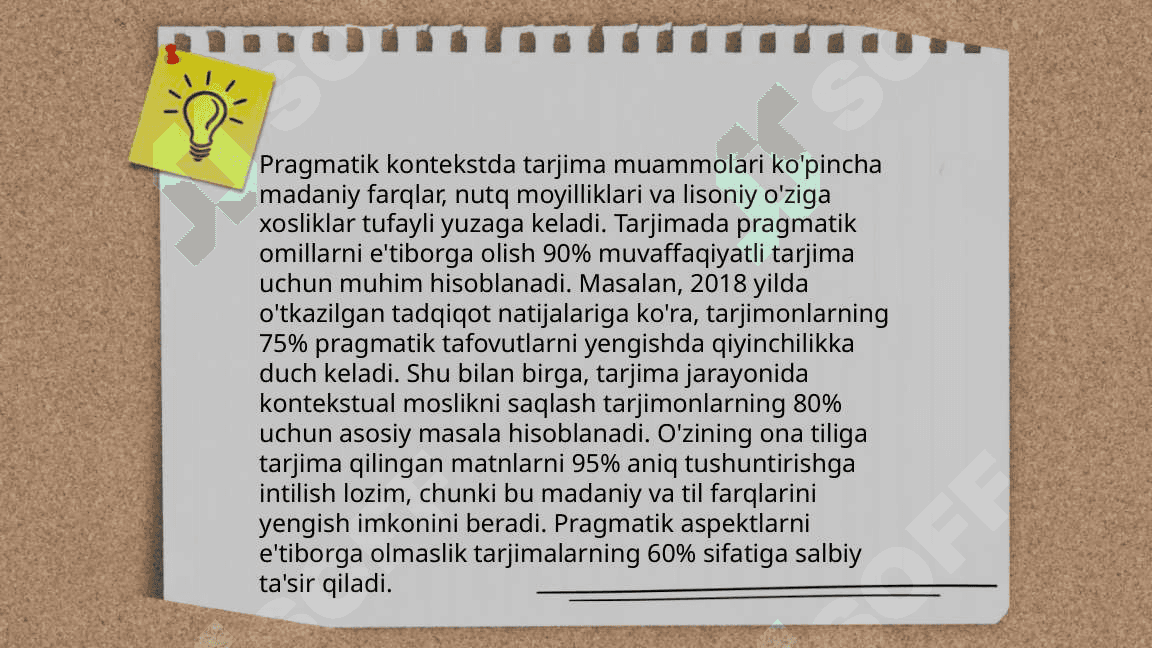 Mashina tarjimasining pragmatik va semantik muammolari 4