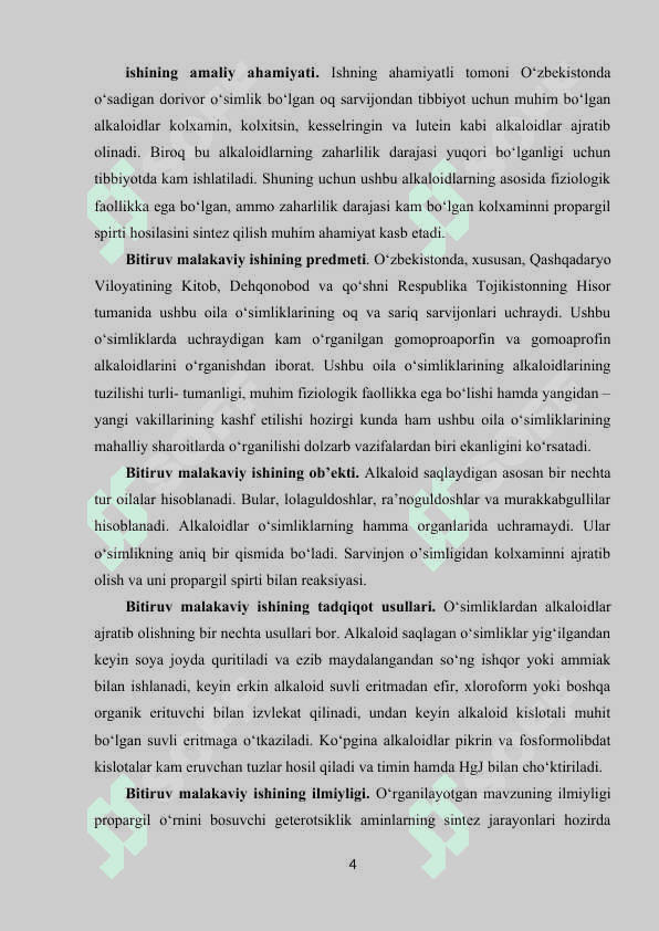 KOLXAMINNING OLINISHI, XOSSALARI VA TUZILISHI 4