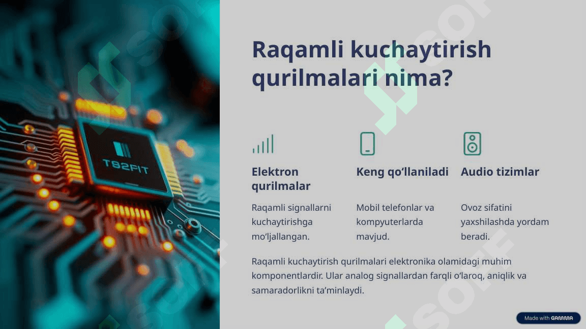Raqamli kuchaytirish qurilmalari: imkoniyatlar va istiqbollar 2