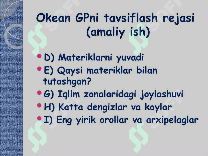 Tinch okeani va uning xususiyatlari 6
