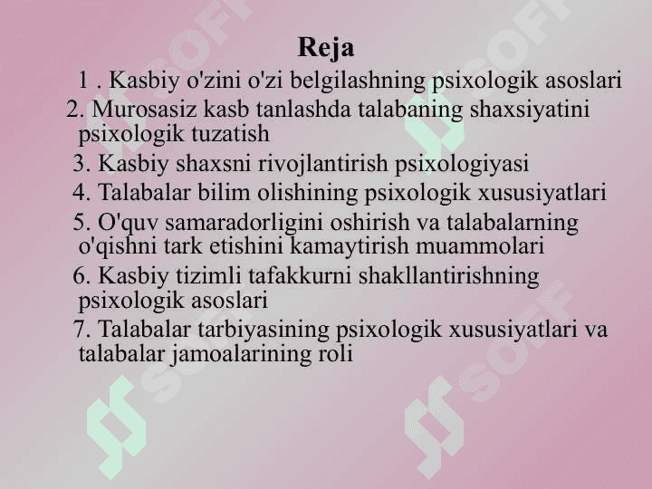 Kasbiy ta’lim psixologiyasi 2
