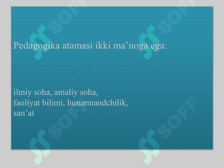 Pedagogikaning umumiy asoslari 2