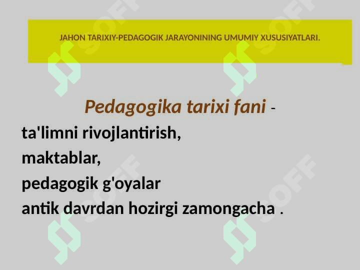 TA'LIM VA PEDAGOGIK FIKR TARIXI 2