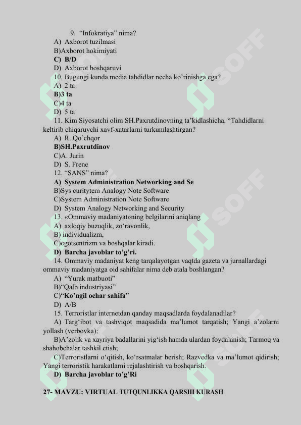 Media savodxonlik va axborot madaniyati 7