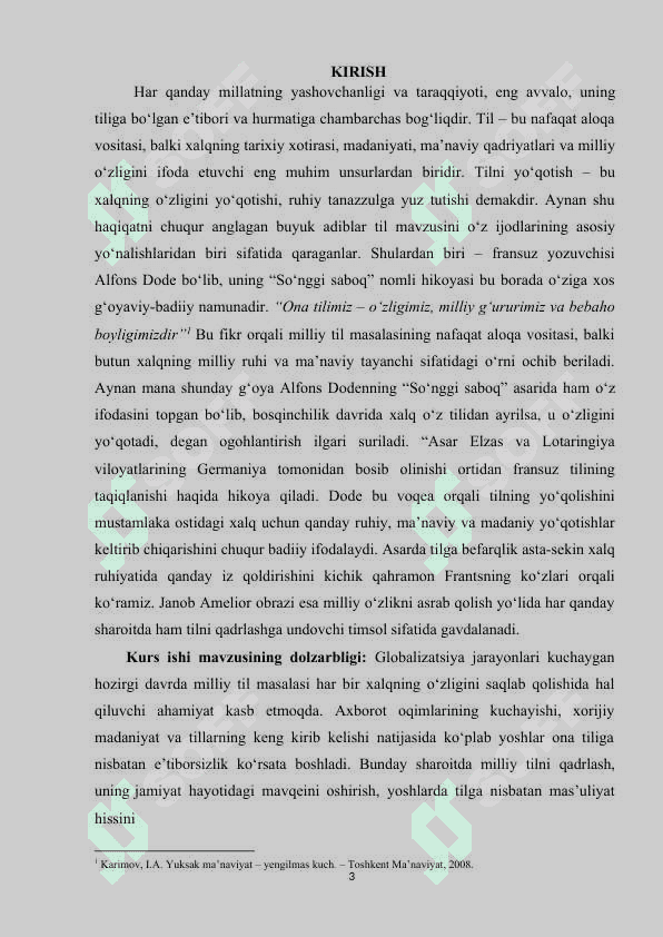 Alfons Dodening “So'nggi saboq” asarida milliy tilning ahamiyati 2