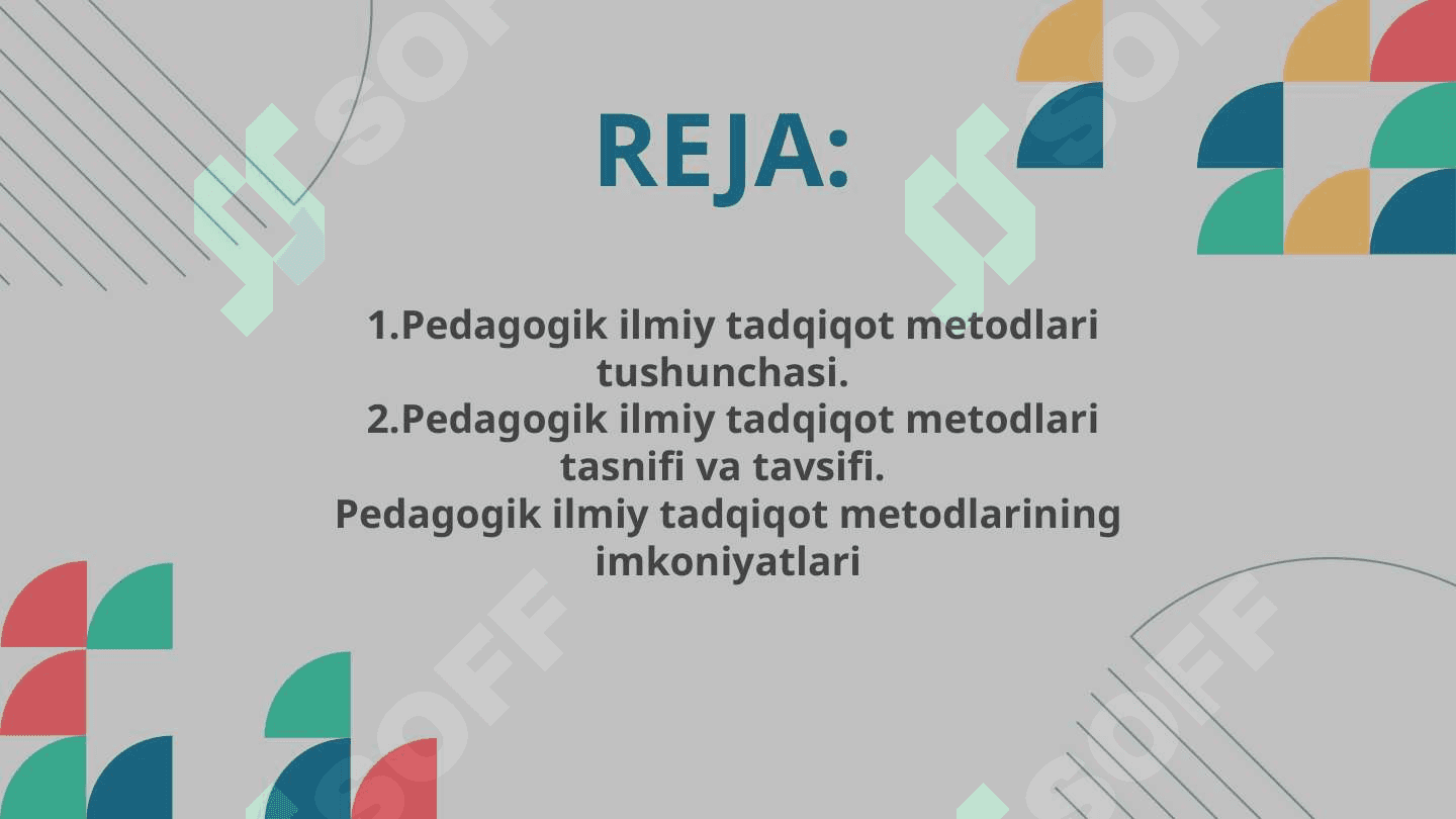 Pedagogik ilmiy tadqiqot metodlarini tasniflash muammolari 2
